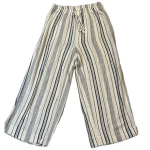 DKNY Drawstring Linen Crop Pants, sz XS